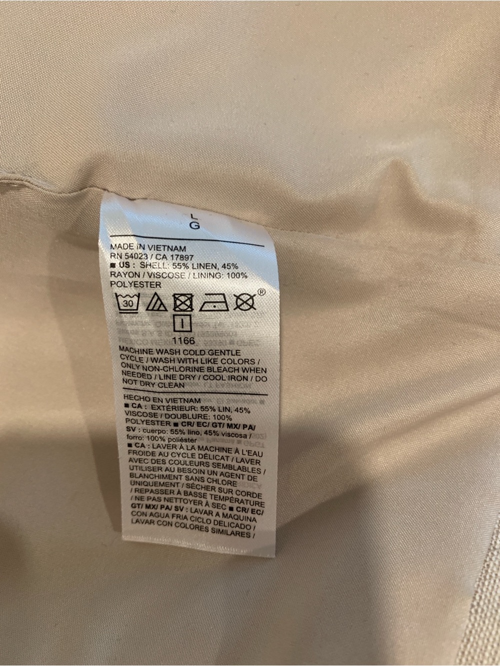 Neutral Cream Button-Front Vest - Picture 6 of 6